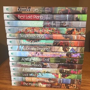 Victorian Mansion Flower Shop Mysteries Lot (14) Hardcover Bücher Annie’s Fiction - Bild 1 von 9
