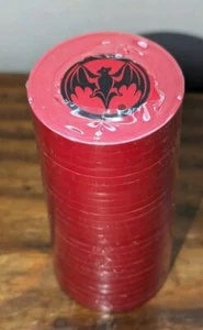 Vtg BACARDI RUM Bat Logo Red Poker Chips/ (25) Sealed/ Unique !!! - Picture 1 of 4