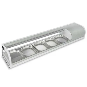 71" Refrigerated 5-Pan Sushi Display Case, Silver - Picture 1 of 2