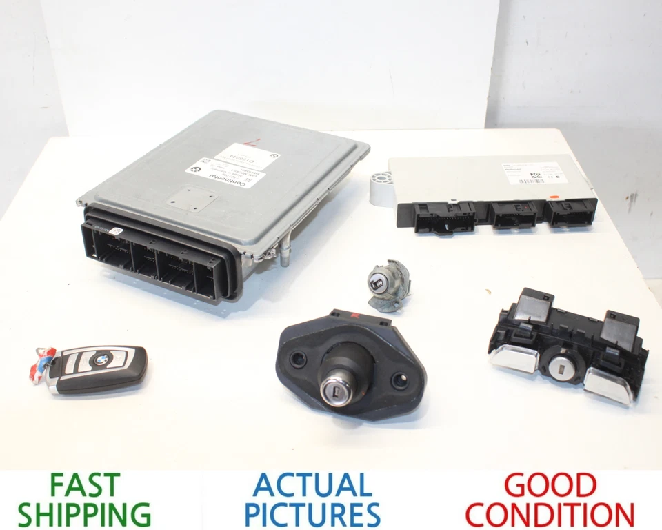 2011 2012 BMW 750Li N63 CONJUNTO DE IGNIÇÃO HÍBRIDA MÓDULO DE BLOQUEIO DE CHAVE FABRICANTE DE EQUIPAMENTO ORIGINAL 63K - Imagem 1 de 4