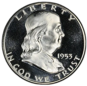 1953 Franklin Half - PCGS PF67 - STUNNING FULL CAMEO APPEARANCE - SUPER VALUE! - Picture 1 of 4