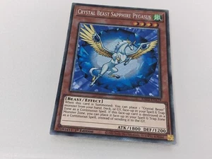 Yugioh Starlight RARE Crystal Beast Sapphire Pegasus RA03-EN179 TCG Trading Card - Picture 1 of 2