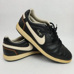 Nike Air Ronaldinho Schuhe Herren 13 schwarz Leder #10 Barza Fußball Soccer RAR - Bild 1 von 21