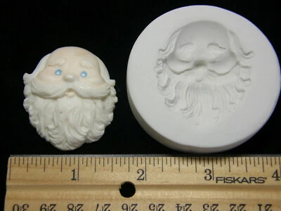 Molde de arcilla polimérica cara de Santa # 1 (MD1412) Foto 1 de 4