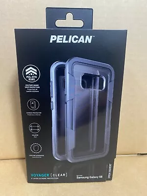 Galaxy S8 Case Pelican Voyager Military Grade Extreme Protection Clear Gray - Image 1 of 4