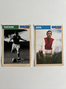 RAYMOND KOPA FONTAINE JUST (REIMS) 1991 1992 FOOTBALL ROOKIE CARD WORLD ELEVEN
