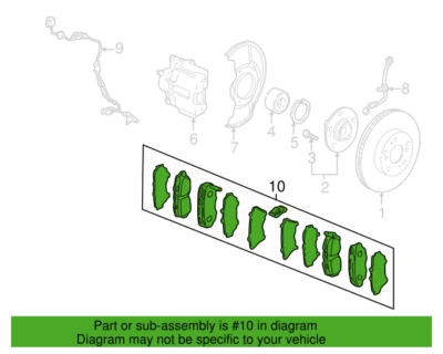 Honda 45022-S9A-405 Front Brake Pad Set 2005-2006 CR-V New, Genuine Foto 1 de 2