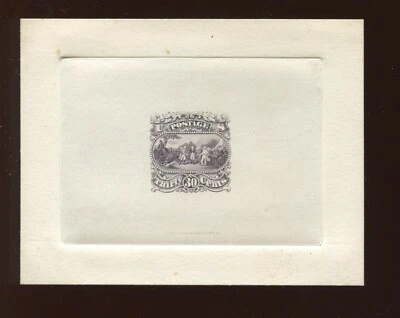 121-E1a Burgoyne Dull Dark Violet Essay Die on India, Die Sunk on Card (121 E1) - Image 1 of 2