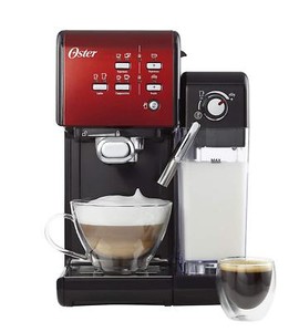 Oster prima coffee maker espresso latte II pump Italian 19bar deposit water and milk