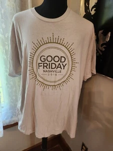 Camiseta Chris Tomlin Good Friday Nashville 2018 Gris Manga Corta Talla Adulto 2XL - Imagen 1 de 1