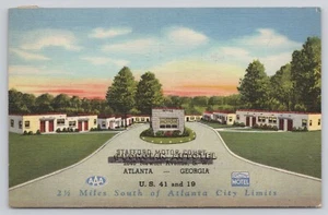 Cartolina Stafford Motor Court Motel Atlanta Georgia GA ex georgiana Autotel - Foto 1 di 2