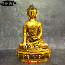 China Tibet antique Pure copper Sakyamuni Buddha statue Z317