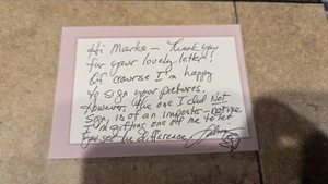 Sabrina Scharf Star Trek Nota Firmada a Mano Garantizada Auténtica - Imagen 1 de 1