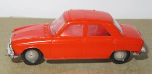 Old Made in France 1966 Micro Norev HO 1/87 Peugeot 204 Orange #532 - Picture 1 of 6