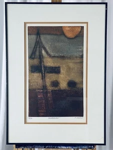 JOHN M. CHIOUS Contemporary Limited Ed. Abstract Aquatint Etching "Awakening" - Picture 1 of 10
