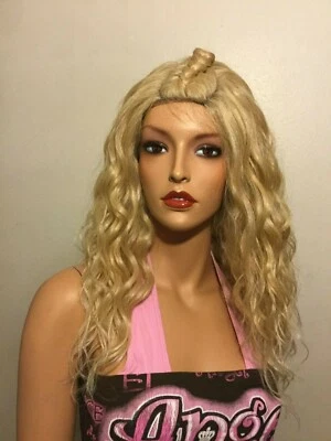 Nuevo con etiquetas Mezcla de cabello humano 360 encaje frontal rubio largo ondulado con trenza central de moda Foto 1 de 4