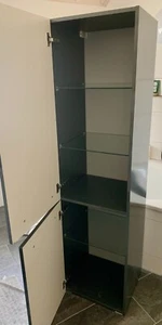Badhängeschrank, Anthrazit Hochglanz - Bild 1 von 3