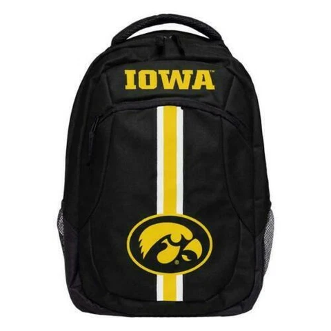 Iowa Hawkeyes Logo Action BackPack School Bag Back pack Gym Travel Book NEW Cover