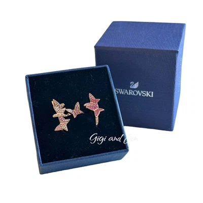 Juego de anillos Swarovski Lilia (3), mariposa, rosa, chapado en oro rosa 55/7  Foto 1 de 4