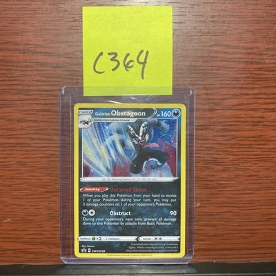 Swirl Galarian Obstagoon SWSH059 SWSH: Sword & Shield Promo Pokemon Card c364 - Image 1 of 4