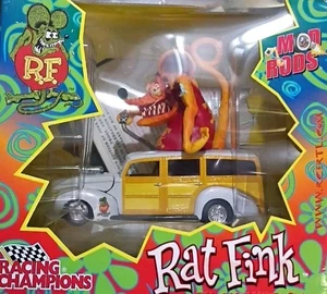 Mod Rods Ed Roth Rat Fink 1:24 Ford Diecast con figura Racing Champions 2000 nuevo en caja - Imagen 1 de 3