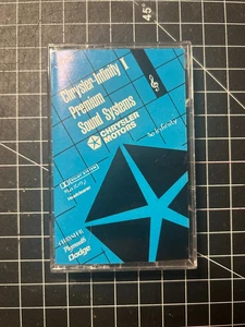 CHRYSLER-INFINITY SOUND SYSTEM 1987/AUDIO SYSTEMS 1992 CASSETTE TAPES DODGE - Imagen 1 de 3