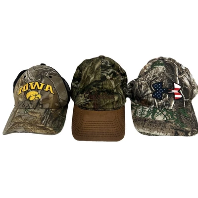 LOTE DE 3 - SOMBREROS CAMUFLAJE - HALCÓN - CABEZA’S - UNDER ARMOUR  Foto 1 de 4