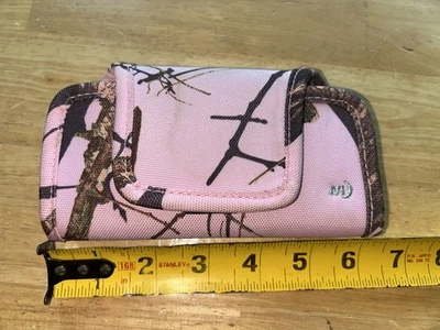 Funda para teléfono celular Nite Ize Mossy Oak Rosa Camuflada Resistente Bolsa Lateral Clip Foto 1 de 4