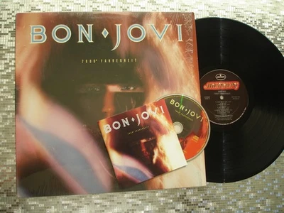 Bon Jovi ‎~ 7800° Fahrenheit~ 🔥Vintage LP w/CD   Mercury 422824509-1 M-1 - Image 1 of 4