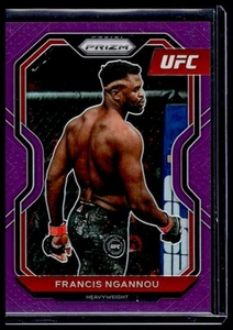 2021 Panini Prizm UFC Francis Ngannou Purple Prizms 52 #/149 - Picture 1 of 2