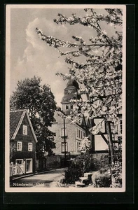 Ansichtskarte Nümbrecht /Rhld., Alte Poststrasse mit blühendem Baum - Picture 1 of 2