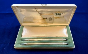 CROSS LADIES SHELL CLASSIC CENTURY BALLPOINT PEN 0.9mm PENCIL & POUCH #3541 -USA - Picture 1 of 11