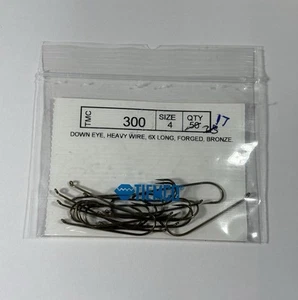 34 TIEMCO TMC 300 6X LANGE, SCHWERE DRAHT STREAMER FLIEGENBINDEHAKEN GRÖSSE #8 & #4 17ea - Bild 1 von 5