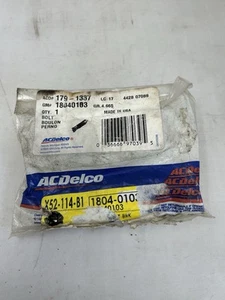 NEW OLD STOCK OEM GENUINE ACDelco/GM 18040103 Bolt 179-1337 MADE IN USA - Picture 1 of 5