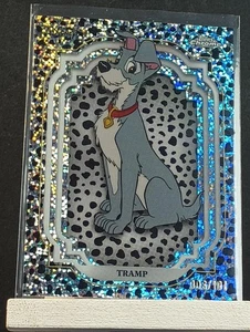 2024 Topps Chrome Disney Tramp, Lady and the Tramp, Black and White, /101 - Picture 1 of 2
