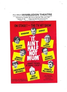RARE ORIGINAL THEATRE FLYER IT AINT HALF HOT MUM WIMBELDON - Picture 1 of 1