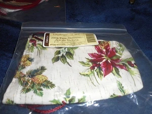 NEW LONGABERGER LINER FOR 2008 TREE TRIMMING LITTLE SHOPPER REVERSIBLE BOTANICAL - Picture 1 of 1