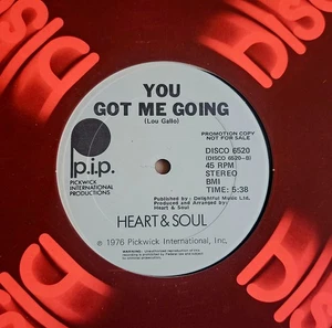 Heart and Soul-You Got Me Going (P.I.P. 6520) 12" Disco Funk NM??? HEAR B4U BUY! - Picture 1 of 3