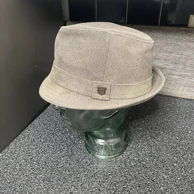 Sombrero Fedora Peter Grimm Para Hombre Talla S/M Marrón Claro Lona Foto 1 de 4
