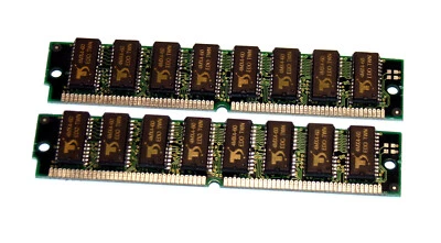 32 MB EDO-RAM Kit (2 x 16 MB) 72-pin PS/2 Simm 60 ns für Pentium AT/ATX - Bild 1 von 2