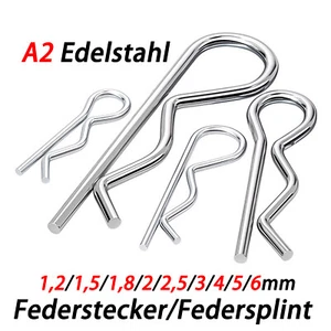 Federstecker Karosserieklammer Splint Karosserie Halter Modellbau 1,2mm bis 6mm - Picture 1 of 26