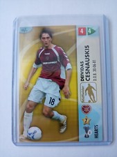 2007 Goaaal Deividas Cesnauskis Hearts Panini Scottish Football Card #66