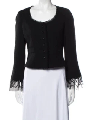 Rickie Freeman Teri Jon Elegante Chaqueta Blazer Vestido de Noche Topper Traje EE. UU. 8 Foto 1 de 4