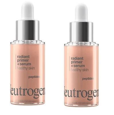 New Lot Of 2 Pieces Neutrogena Radiant Primer + Serum Healthy Skin Makeup Tiktok - Image 1 of 3
