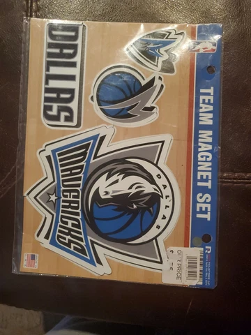DALLAS MAVERICKS - NBA Die Cut Team Magnet Set Sheet -4 magnets per sheet Cover