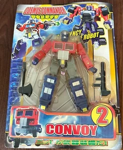 Cosmo Commander Convoy Robot KO Figure Transform to Truck Red New Vintage TF - Picture 1 of 3