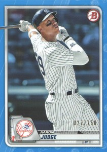 2020 Bowman Baseball Blue Parallel #2 Aaron Judge /150