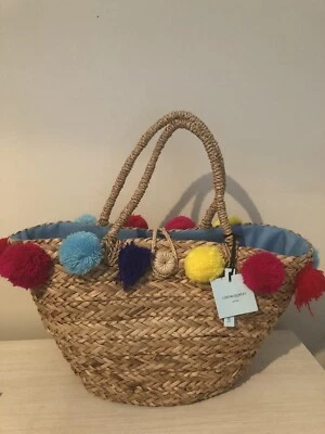 Bolso de playa/mercado artesanal CYNTHIA ROWLEY NUEVO CON ETIQUETAS Foto 1 de 4