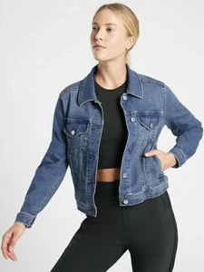 NEW Athleta True Blue Detour Denim Jacket SMALL S - Picture 1 of 5