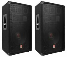 (2) Rockville Rsg12.4 12â€� 3-Way 1000 Watt 4-Ohm Passive Dj/Pro Audio Pa Speakers
